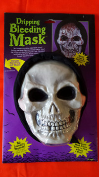 Bleeding Skull Grim Reaper Mask Adult Halloween Costume Horror -