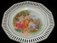 Antique assiette  en porcelaine par C. Schumann, 1900-1927