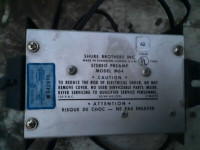 Shure brothers preamp m64  -100-OBO