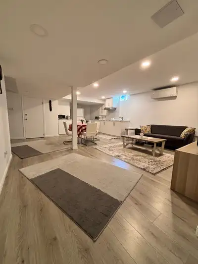 A very clean and well-maintained fully furnished 2-bedroom basement available for short-term rent wi...
