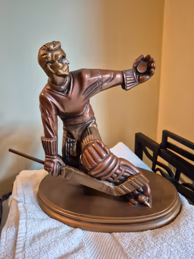 Iconic beautiful statue. Looking for a good home of a fellow goalie. In mint condition.