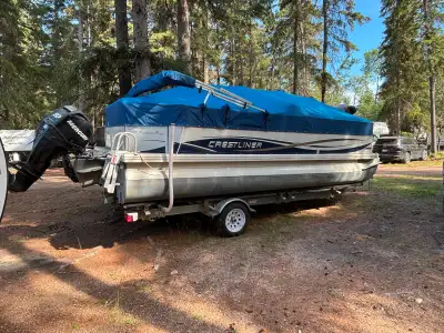 20 ft pontoon boat, has had the flooring and seats redone 4 years ago. New cover tarp installed 2 ye...