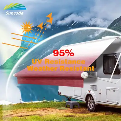 NEW AIRDRIE Suncode RV Awning Fabric Replacement Waterpoof Universal Outdoors Canopy for Camper, Tra...