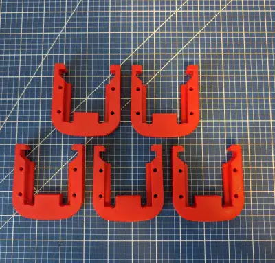 Milwaukee m18 fuel battery wall mounts 5 pack Can be mounted on the wall or under a shelf Made of ex...