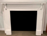 Antique Wood Mantel - Painted White