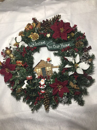Christmas Wreath 21", Rustic / Country Style
