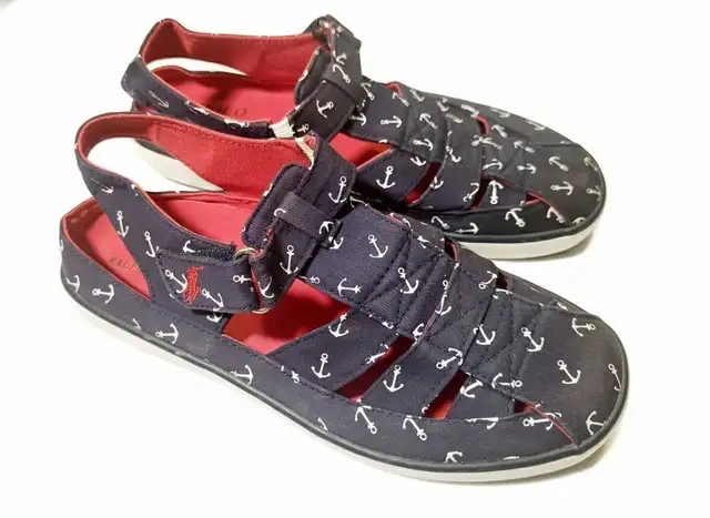 Polo Ralph Lauren Sander Fisherman II Nautical Sandals, Size 2.5