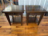 Beautiful Maple End tables with drawer