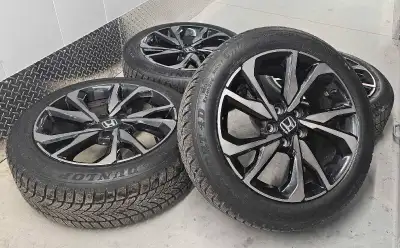 Set of 4 Honda Accord original rims with Dunlop tires good condition no bend no damage no repaired