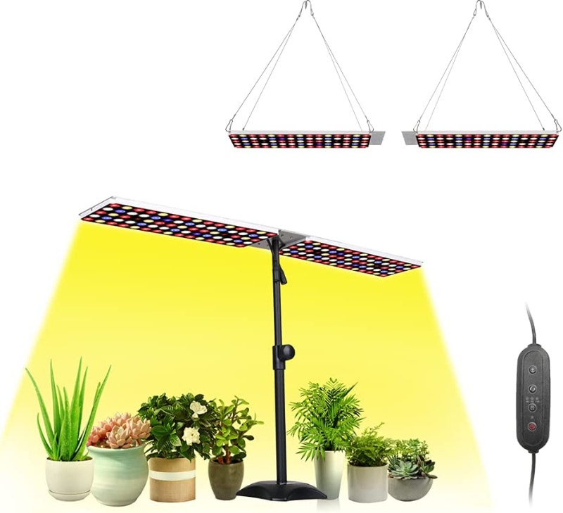 Desktop LED Grow Lights with Stand Full Spectrum 100W Grow Lamp