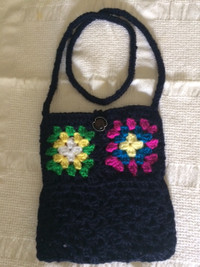 Crochet Granny Square Sling Bag