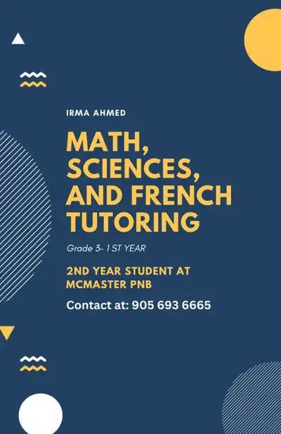 Hi! I am a second year honours student at McMaster University (PNB program, minor in biology). I hav...