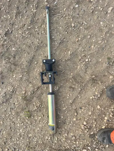 Pogo stick with glad-hand holder $50., Pogo stick with glad-hand holder and cross member$75, unsprun...