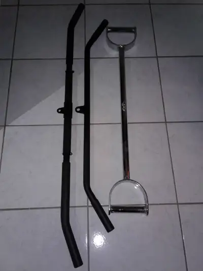 Lat machine attachments: extra long $35, standard $25, D-bar $35, View more