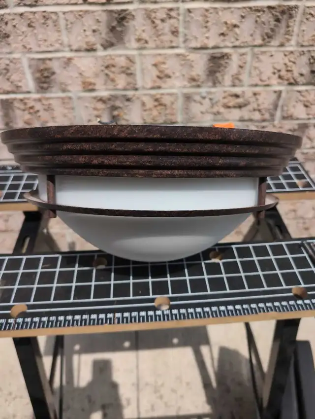 Brown Flush Mount Ceiling Light in Indoor Lighting & Fans in Kitchener / Waterloo - Image 3