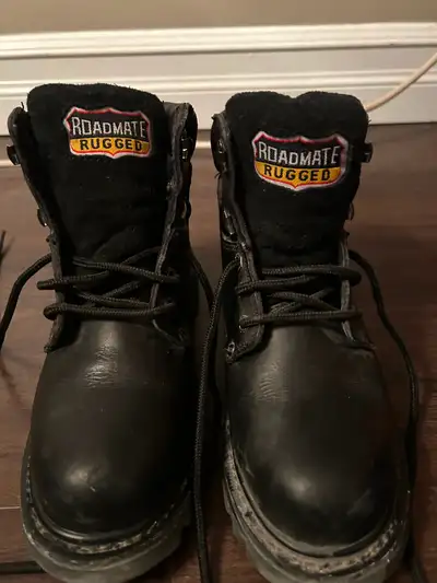 Black steel safety boots black women size 7, View more