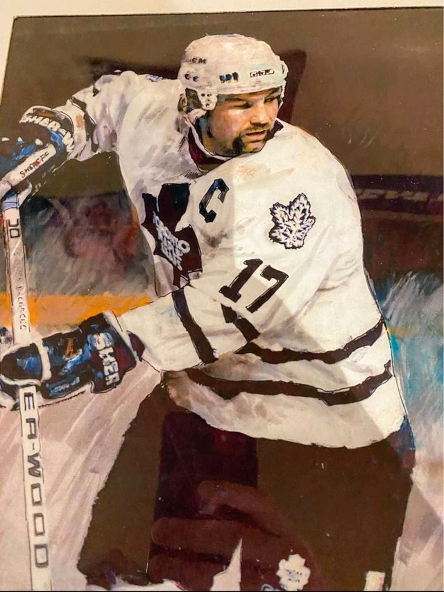 Beautiful Custom Wendel Clark Toronto Maple Leafs Print 15”x 11 in Arts & Collectibles in Hamilton - Image 2
