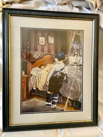 Framed/Signed Shirley Deaville Litho Print Come On Dad, Let’s Go, View more