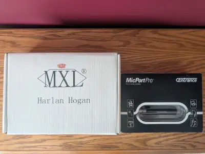 Studio Condenser Microphone and Centrance MicPort Pro USB Combo, View more