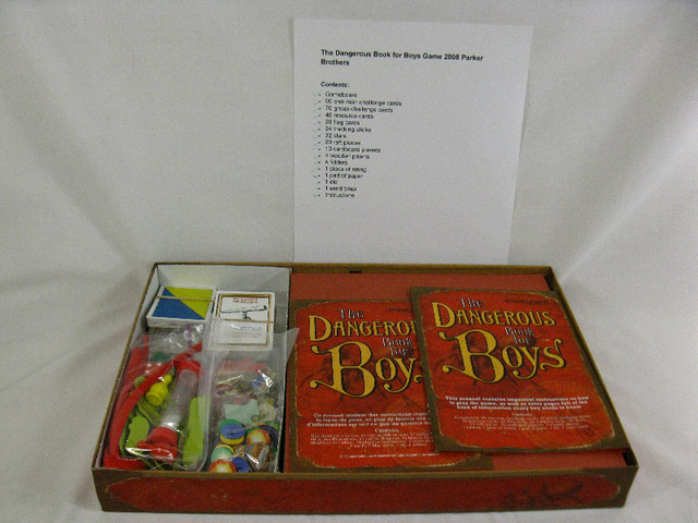 The Dangerous Book for Boys Board Game 2006 Parker Brothers 100% in Toys & Games in Regina - Image 3