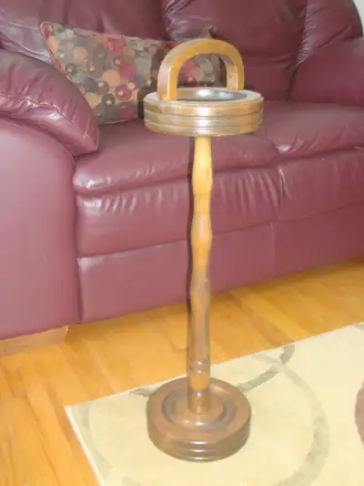 Wooden stand ashtray, View more