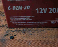 3.  UPS  12 Volt, 20 A mp. Scooter Batteries 
