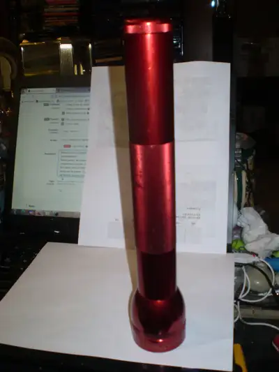 3 CELL MAG-LITE- ANODISED RED BODY-USED- $20, View more