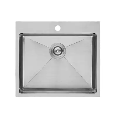 Hand crafted drop-in single bowl sink 25”x22”, 10” deep for $249, View more