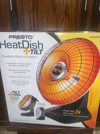 PRESTO HeatDish Plus Tilt Parabolic Heater-NEW