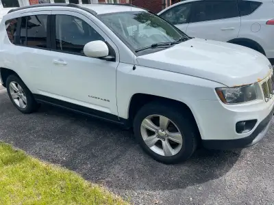 2016 JEEP COMPASS NORTH SPORT 4X4 / automatic / white exterior/ black & leather interior / heated se...