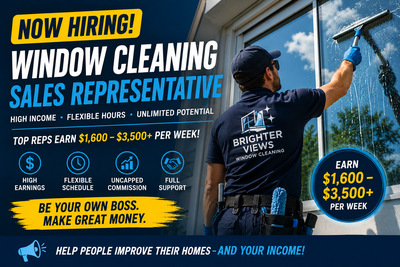 Window Cleaning Salesperson, View more