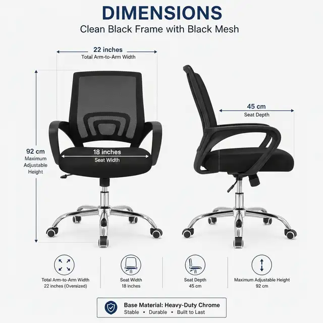 Mesh Office Chair in Chairs & Recliners in Markham / York Region - Image 6