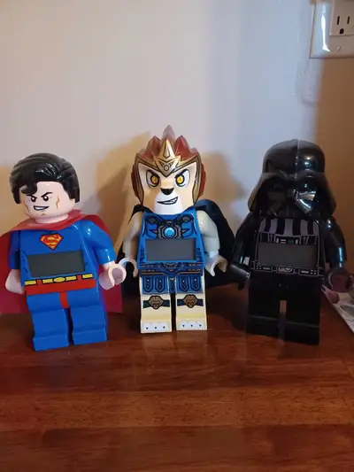 Lego Darth Vadar Superman Laval the Lion Alarm Clocks, View more