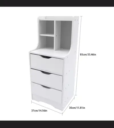 Alberson 3 Drawer Storage Cabinet, View more