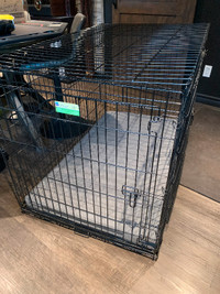 Cage pour chiens de grande taille repliable et matelas mousse me