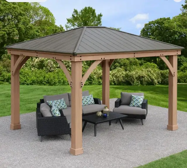 Yardistry Hard Top Gazebo - NEW - Scratch & Dent in Patio & Garden Furniture in Norfolk County - Image 11