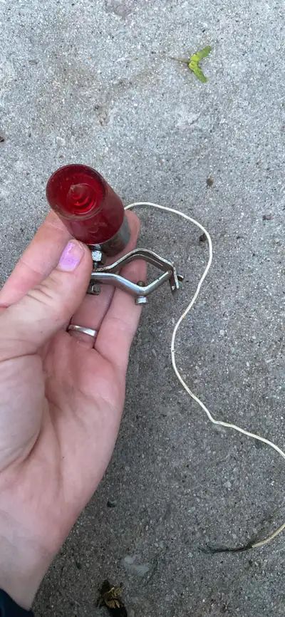 Add a touch of vintage charm to your bicycle with this used vintage bicycle reflector! Showing signs...