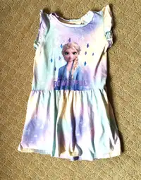 H&M Printed Cotton Elsa Frozen Dress 6-8Y