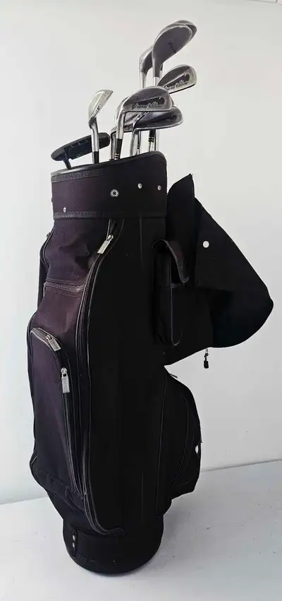 PowerBilt Grand Slam 12-Piece Left Handed Golf Clubs. Standard Clubs Size, Bag has no cover. Great S...