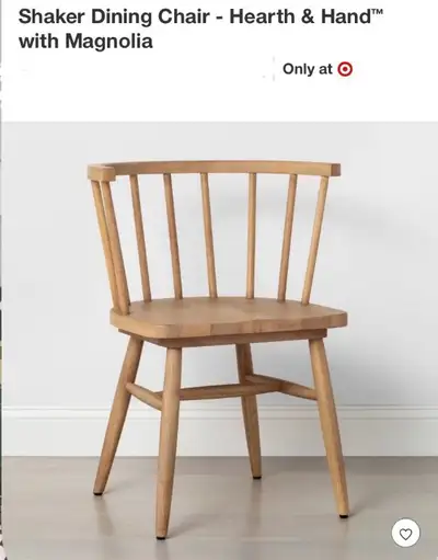 New Hearth and Hand Wood Shaker Dining / Desk Chair, View more