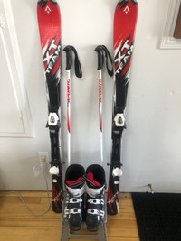 Ski alpin techno pro XT teams 140 cm botte 6.5 us comme neuf 