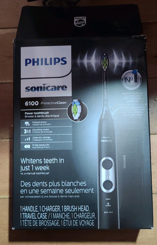 Philips Sonicare ProtectiveClean 6100 Black Toothbrush 

 in Bathwares in London