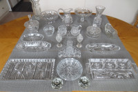 Ensemble de verre taillé Pinwheel et étoile