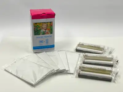 Color Ink/Paper Set for Canon Selphy KP-108IN 108 Printer Sheets, View more