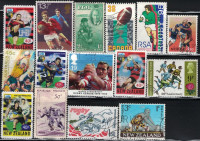 Rugby, Sport Stamps, 15 Different