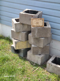 Chimney concrete blocks with cleanout