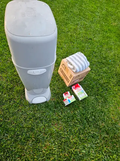 Diaper genie with refill bags and filters, View more