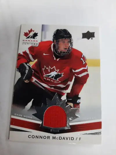 Connor McDavid 2014 Upper Deck Team Canada Juniors Jersey Card