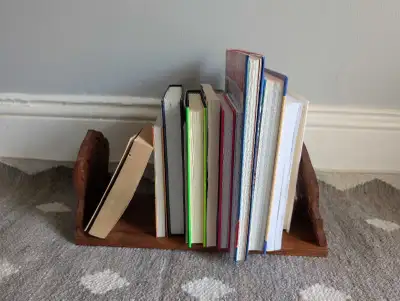 carved wood bookshelf bookends, View more