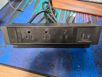 Flexispot Desk Mounted Powerbar with USB & USB-C